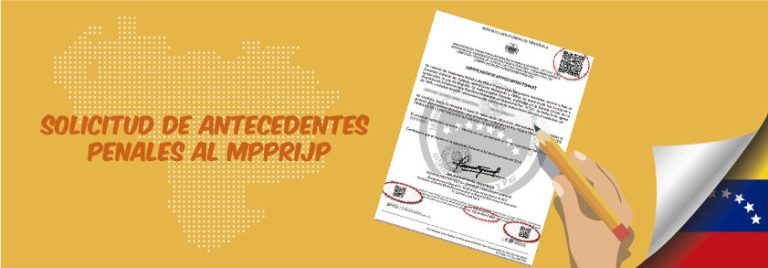 certificado de antecedente penales venezuela