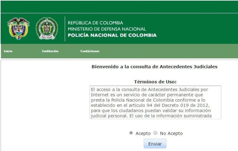 certificados de antecedentes penales en colombia