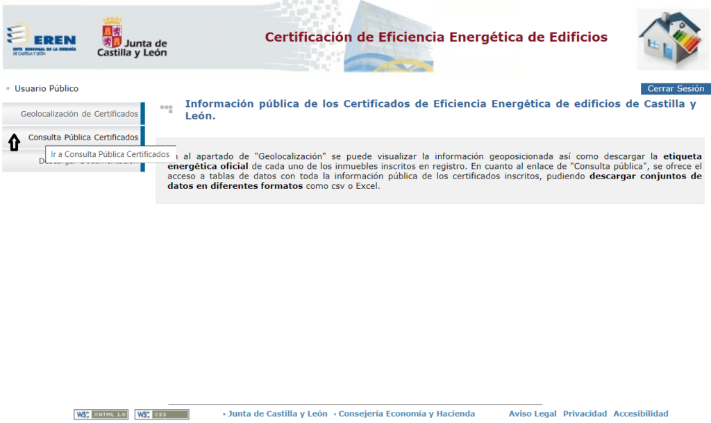 registro certificado energetico castilla leon