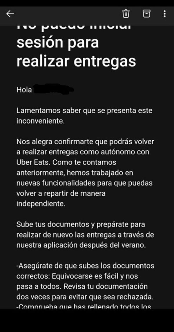 requisitos para trabajar en uber eats espana