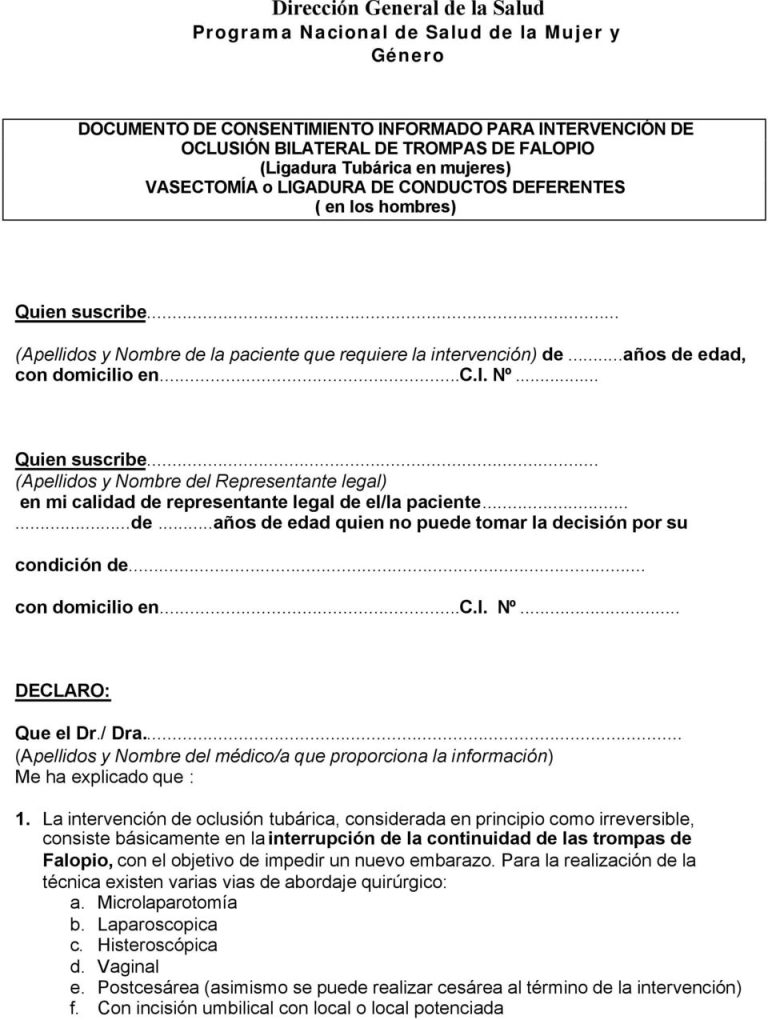 Requisitos vasectomía seguridad social Andalucía
