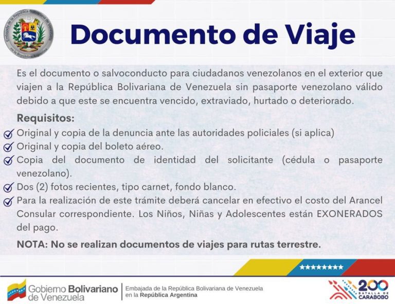 requisitos para entrar a venezuela